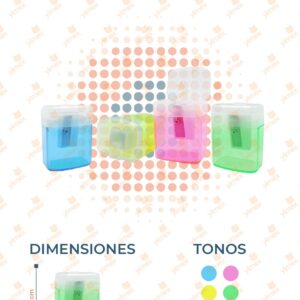 SACAPUNTAS BOTECITO PAQ CON 12 PIEZAS B-189 A20