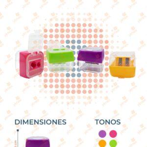 SACAPUNTAS BOTECITO DOBLE PAQ 12 PIEZAS B-190 C21