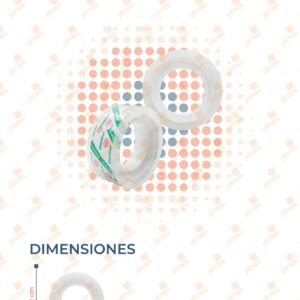 CINTA DIUREX PAQ CON 8 PIEZAS BC-015-2 A13