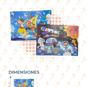 ROMPECABEZAS DECORADOS MODELOS SURTIDOS PAQ CON 12 PIEZAS Y-226 B16