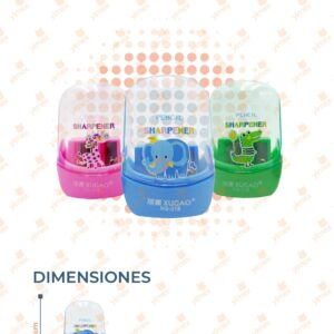 SACAPUNTAS ANIMALITOS DOBLE PAQ 48 PIEZAS B-186 C21