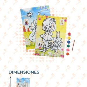 DIBUJOS CON ACUARELA PAQ 12 PIEZAS B-201 A33