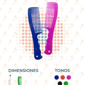 PEINE COLORES SURTIDOS PAQ 12 PIEZAS B-217 J26