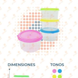 TOPPER REDONDO PAQ CON 4 PIEZAS B-206 O23