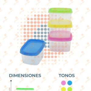 TOPPER CUADRADO PAQ CON 4 PIEZAS B-207 O29