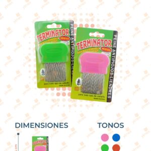 PEINE CASPERO METÁLICO PAQ 12 PIEZAS B-216 J6