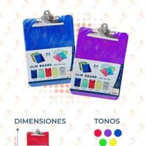 TABLA PORTA PAPELES POR PIEZA B-218 B20