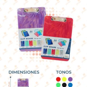 TABLA PORTA PAPELES POR PIEZA B-221 D16