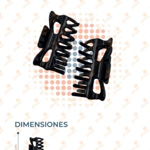 PINZA PARA CABELLO PAQ 12 PIEZAS F-081 J8
