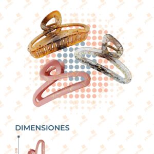 PINZA PARA CABELLO PAQ 12 PIEZAS F-093 J5