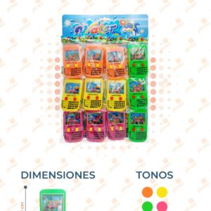 JUGUETE CELULAR AGUA PAQ 12 PIEZAS 051 Q20
