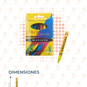 CRAYOLAS CON 8 PIEZAS B-246 A5
