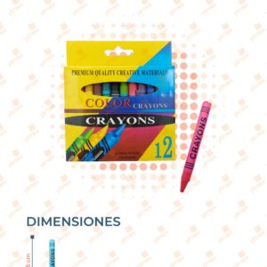 CRAYOLAS CON 12 PIEZAS B-247 A22