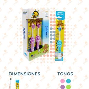 CEPILLO DENTAL INFANTIL PAQ 12 PIEZAS B-281 G7