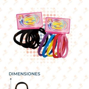SET LIGAS PARA CABELLO PAQ CON 12 SETS MP-45 J34