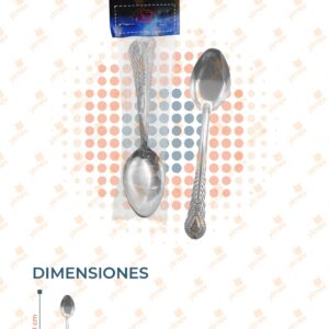 CUCHARA SOPERA METÁLICA PAQ 12 PIEZAS PC-002A-2 O24