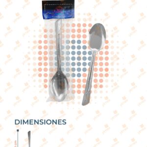 CUCHARA SOPERA METÁLICA PAQ 12 PIEZAS PC-004A-2 O24