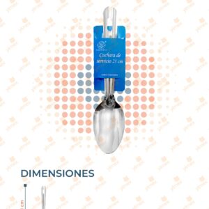 CUCHARA METÁLICA SERVICIOS PAQ 6 PIEZAS PC-021-2 O25