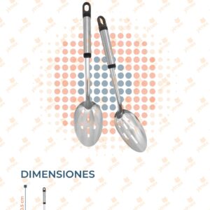 CUCHARÓN METÁLICO PERFORADO PAQ 10 PIEZAS PD-006-5 O31
