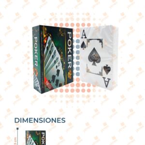 BARAJA POKER PAQ CON 12 PIEZAS PK-9292 S5