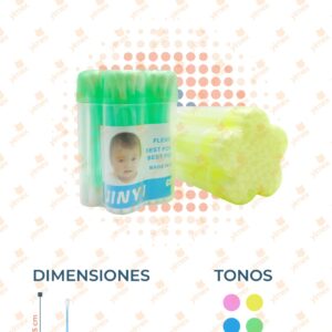 COTONETES FLOR PAQ 12 PIEZAS PS-005-2 i7