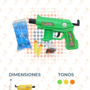 JUGUETE PISTOLA HIDROGEL POR PIEZA SD-3 P30