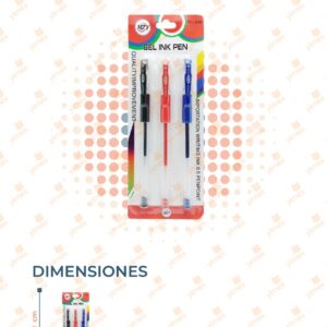 SET DE 3 PLUMAS PAQUETE CON 12 SETS WJ-009 D16