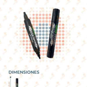 PLUMÓN PERMANENTE DOBLE PUNTA PAQ CON 12 PIEZAS WJ-150-3 B17