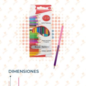SET COLORES DOBLE PUNTA PAQ CON 12 SETS X-95-3 C17