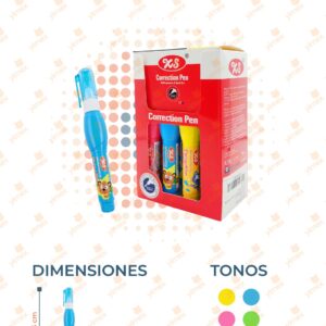 CORRECTOR PAQ CON 12 PIEZAS XZY-012 A2