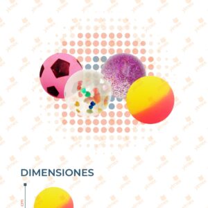 PELOTA SALTARINA PAQ CON 50 PIEZAS Y-2439 N16