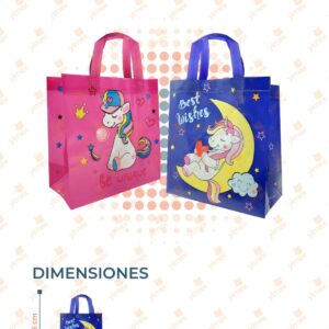 BOLSA ECOLÓGICA DECORADA PAQ 12 PIEZAS D3121 M11