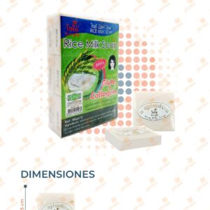 JABÓN DE ARROZ PAQ 12 PIEZAS MM25-C17 G18