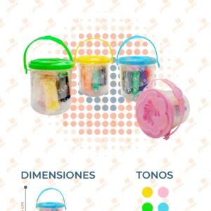 PLASTILINA CON ACCESORIOS EN BOTE POR PIEZA Y-290 B19