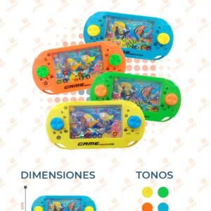 JUEGO AGUA PSP DECORADO PAQ 12 PIEZAS Y-293 Q32