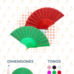 ABANICO COLORES PAQ 12 PIEZAS ZX-D417 E9
