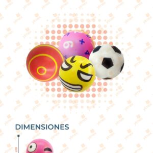 PELOTA ESPONJA GDE PAQ 12 PIEZAS AM-76 Q29
