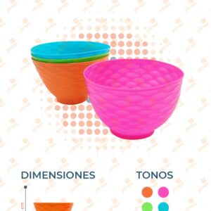 PLATO PAQUETE CON 4 PIEZAS B-299 O32