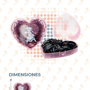 LIGA LATEX MARUCHAN ESTUCHE CORAZÓN PAQ 12 PIEZAS B-307 J25