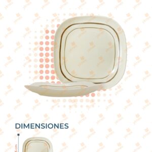 PLATO MELAINA POR PIEZA B-318 O23