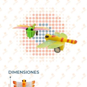 JUGUETE LIBÉLULA FRICCIÓN PAQ 24 PIEZAS HY-400 S33