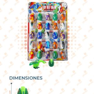 JUGUETE HUEVO ROBOT PAQ 25 PIEZAS KL-208 R24