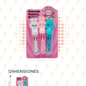 BURBUJA CONEJOS CON 3 PIEZAS PP-6007 L2
