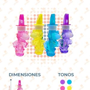 BURBUJA SILBATO UNICORNIO PAQ 24 PIEZAS PP-777 L5