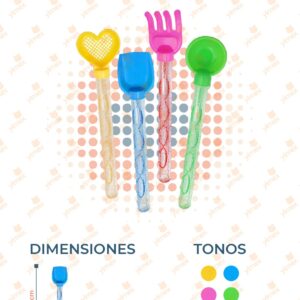 BURBUJAS TUBO FIGURAS PAQ 24 PIEZAS PP-7971 L1