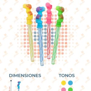 BURBUJA DINOSAURIO COLORES PAQ 24 PIEZAS Y-302 L9