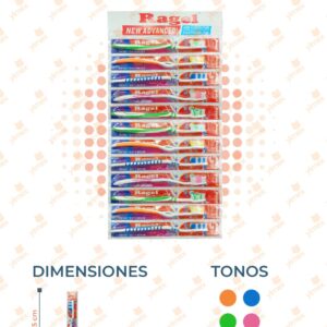 CEPILLO DENTAL ADULTOS EN TIRA PAQ 12 PIEZAS YS-DK1 G2