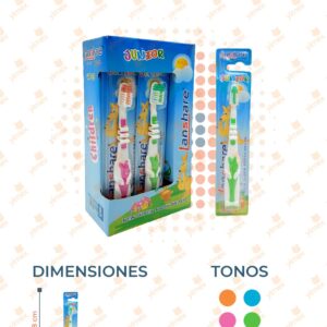 CEPILLO DENTAL INFANTIL PAQ 12 PIEZAS YS-XH7 G22