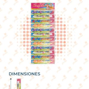 CEPILLO DENTAL INFANTIL EN TIRA PAQ 12 PIEZAS YS-XK3 G2