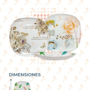PLATO MELAMINA DECORADO POR PIEZA B-317 O30